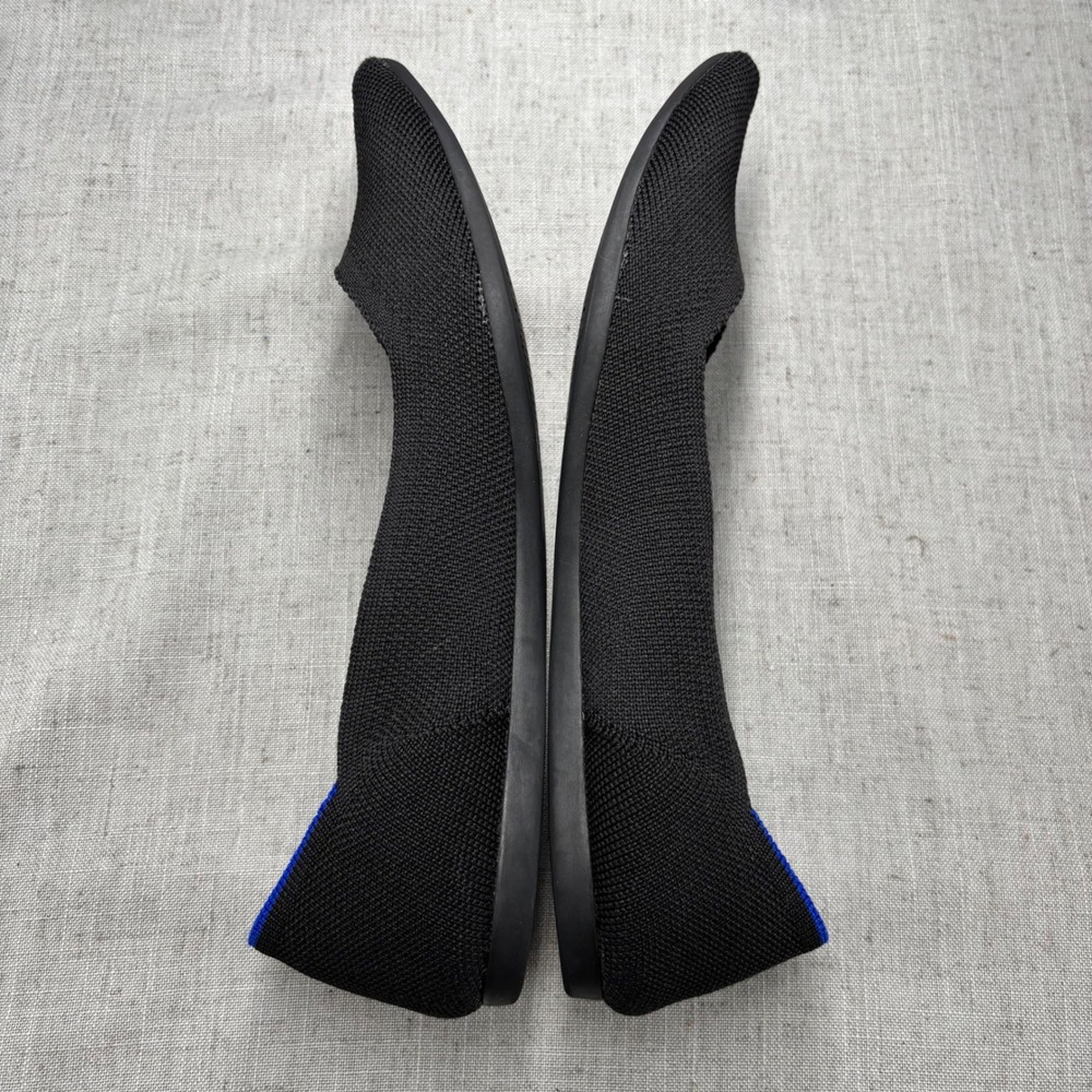 Rothy's The Point Shoes Black Solid Knit Pointed Toe Flats Women's Size 10 - Picture 12 of 12